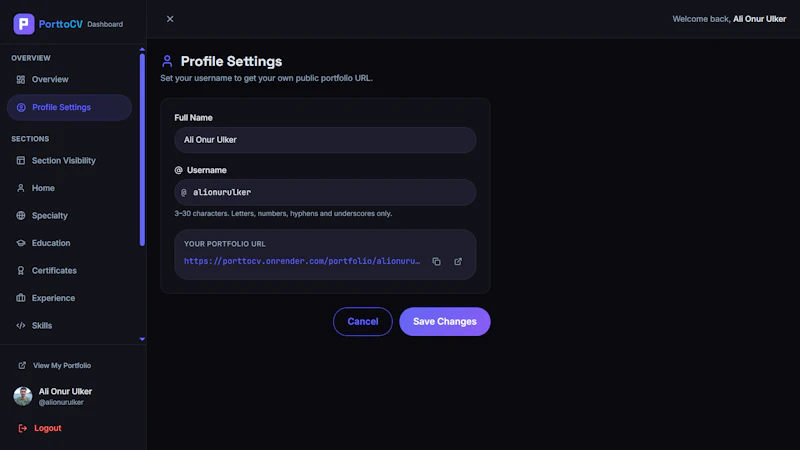 PorttoCV screenshot 5