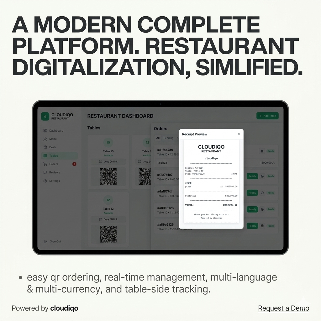 cloudiQo — Smart QR Restaurant Ordering gallery image
