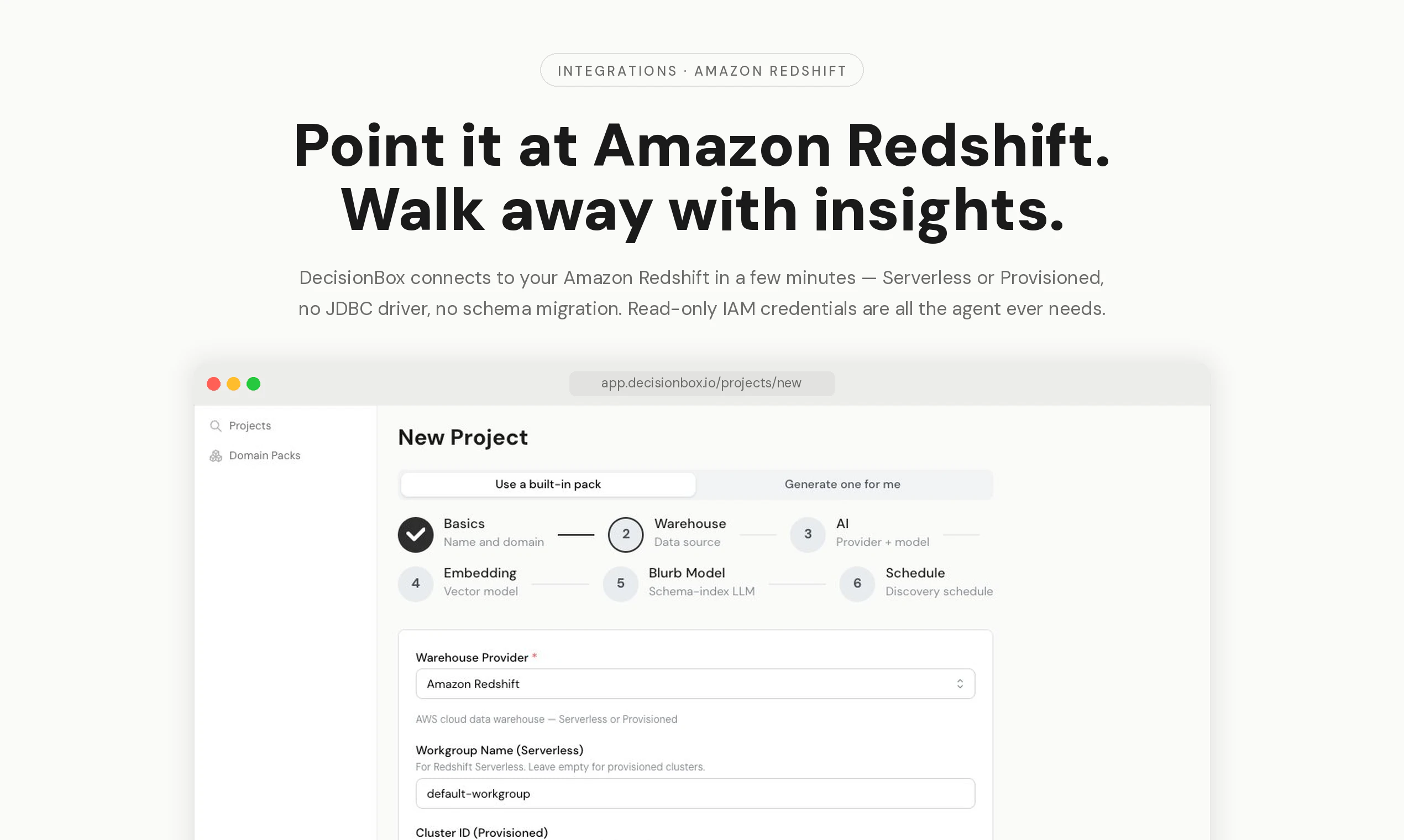 DecisionBox for Amazon Redshift screenshot 1