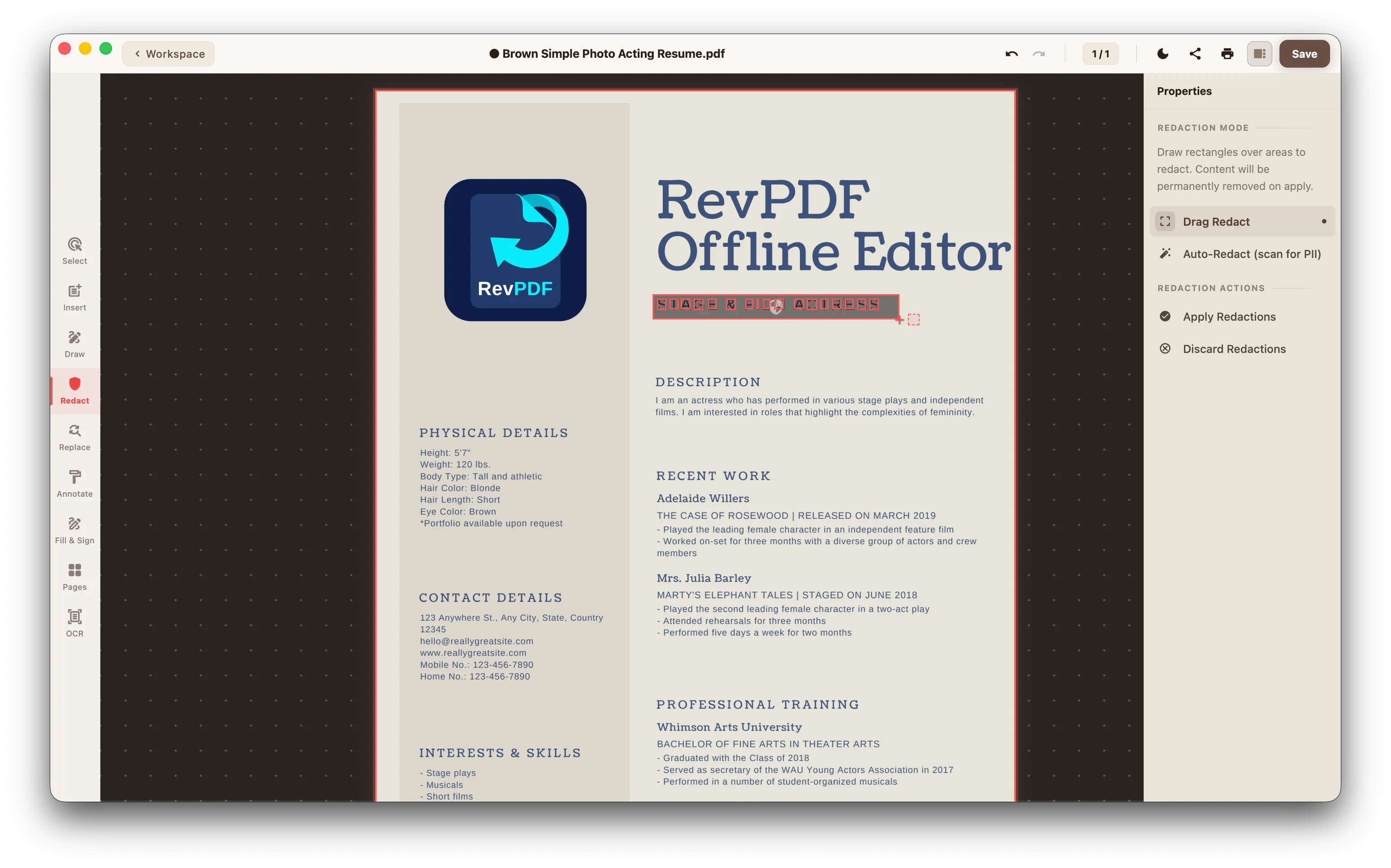 RevPDF - Offline native Pdf editor gallery image