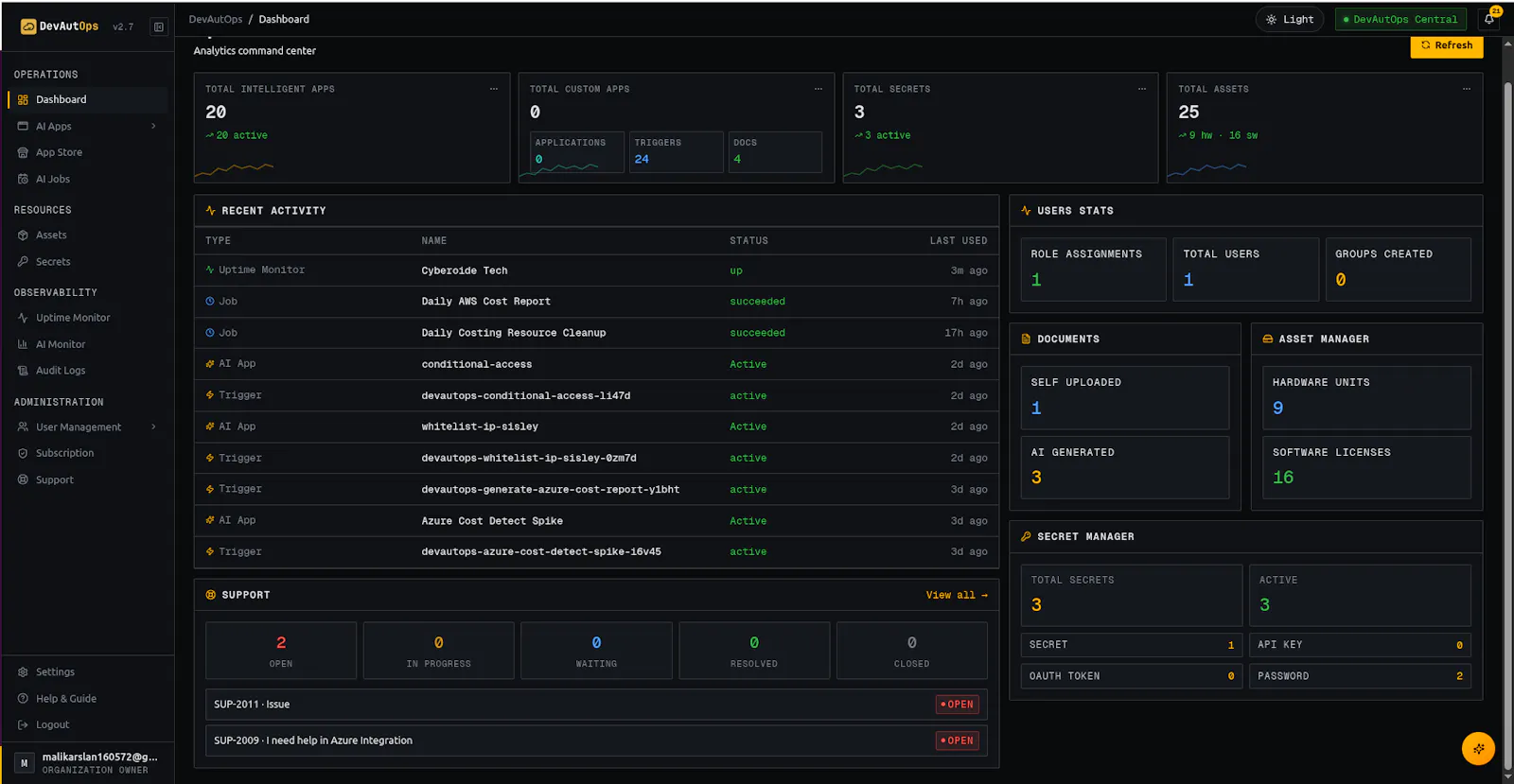 DevAutOps screenshot 2