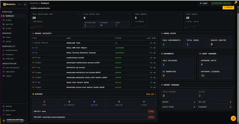 DevAutOps screenshot 2
