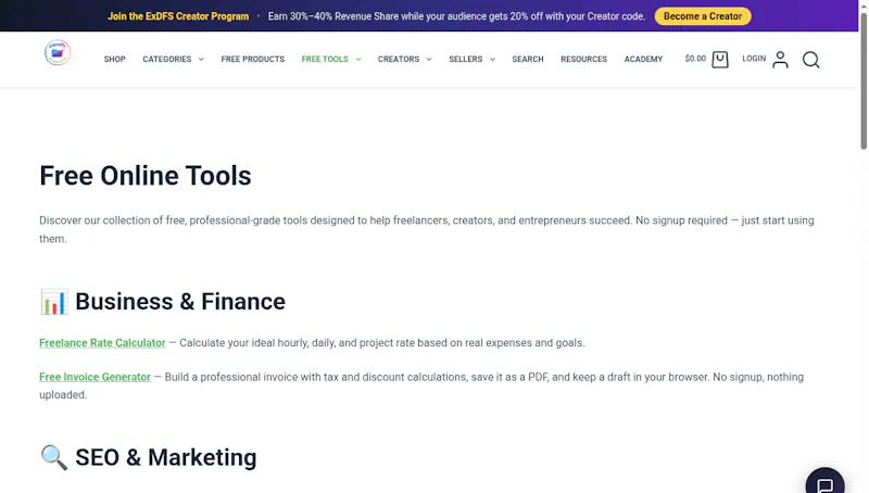 ExDFS screenshot 2
