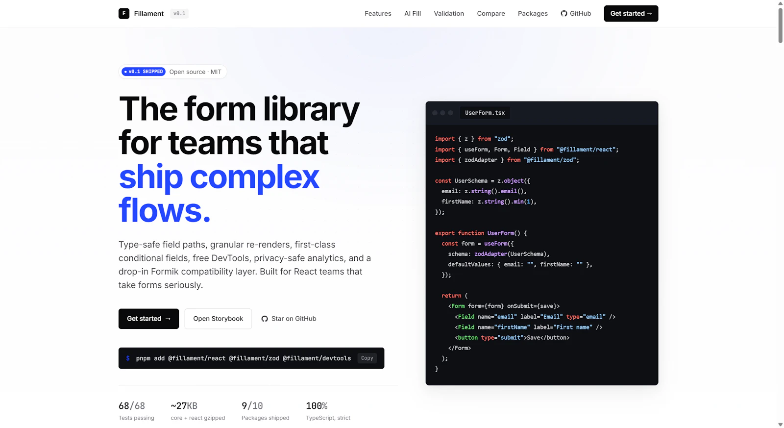 Fillament screenshot 1