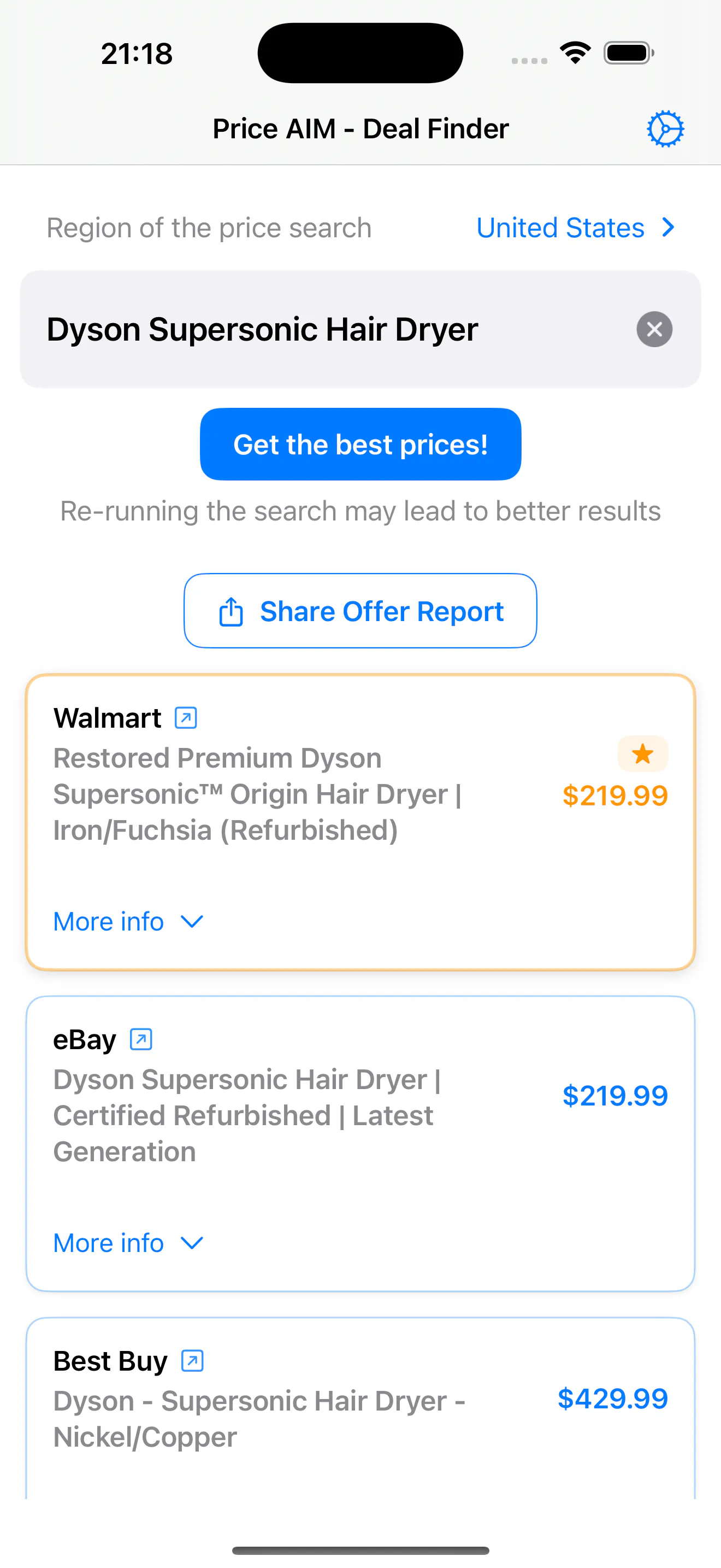 Price AIM - best offer finder with AI gallery image
