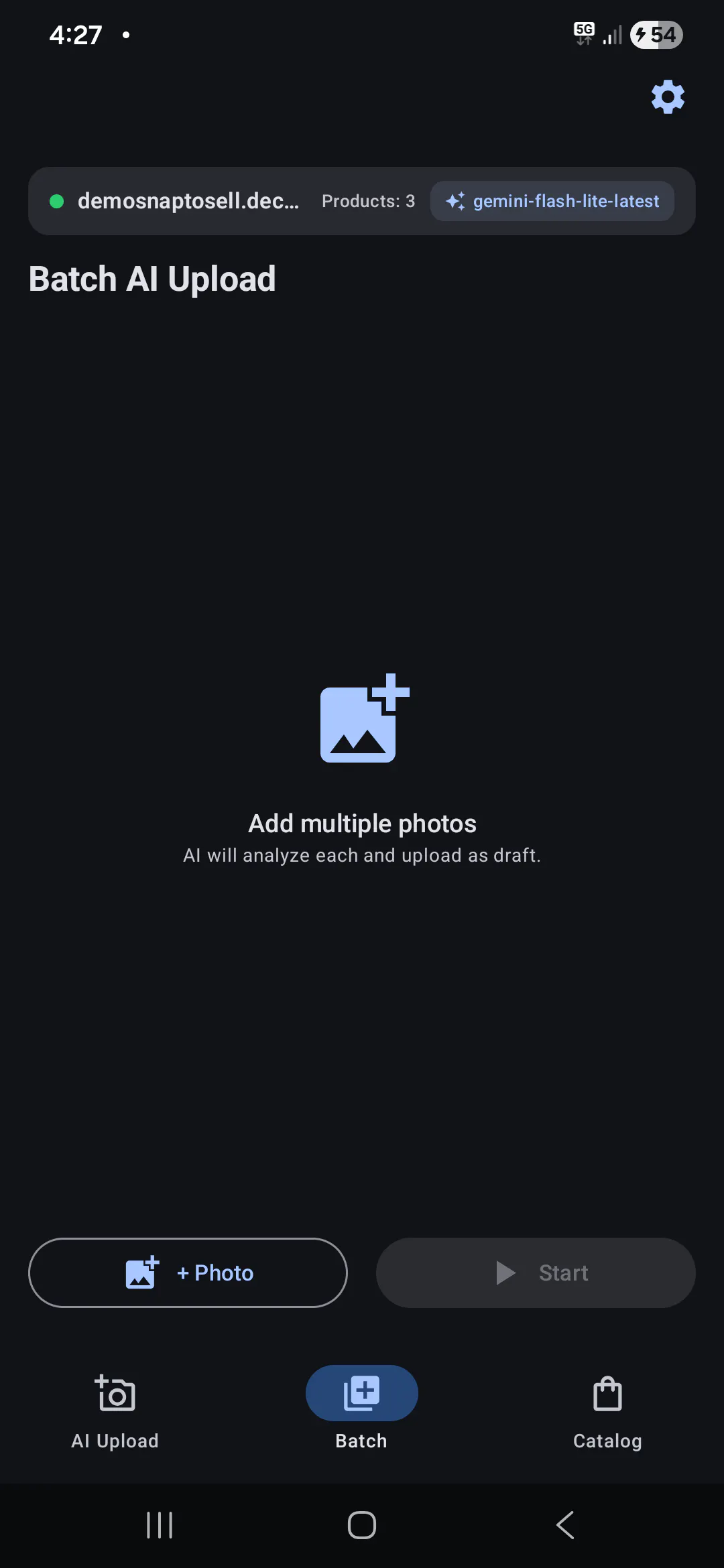 SnapToSell. Photo to woocommerce product gallery image