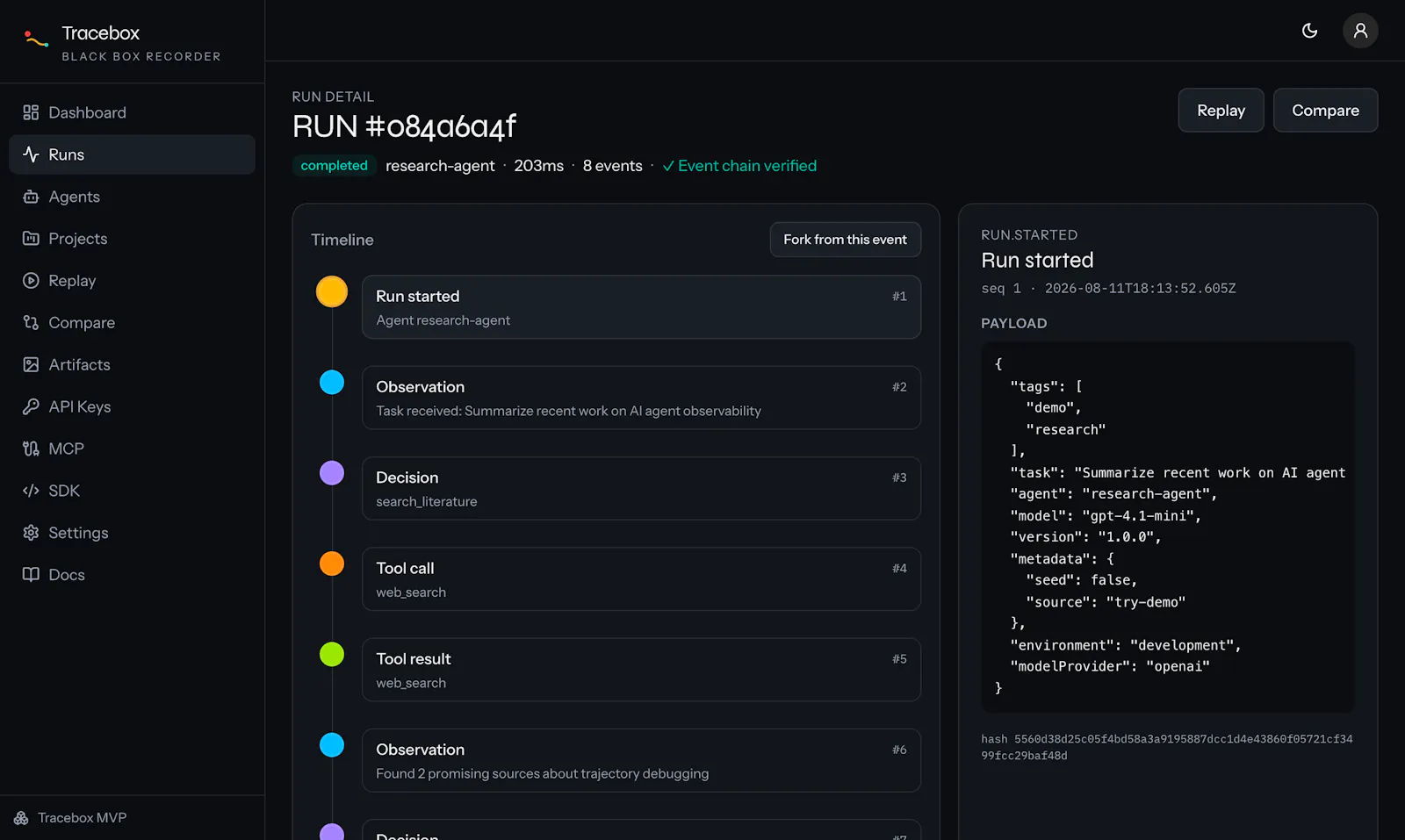 Tracebox screenshot 3