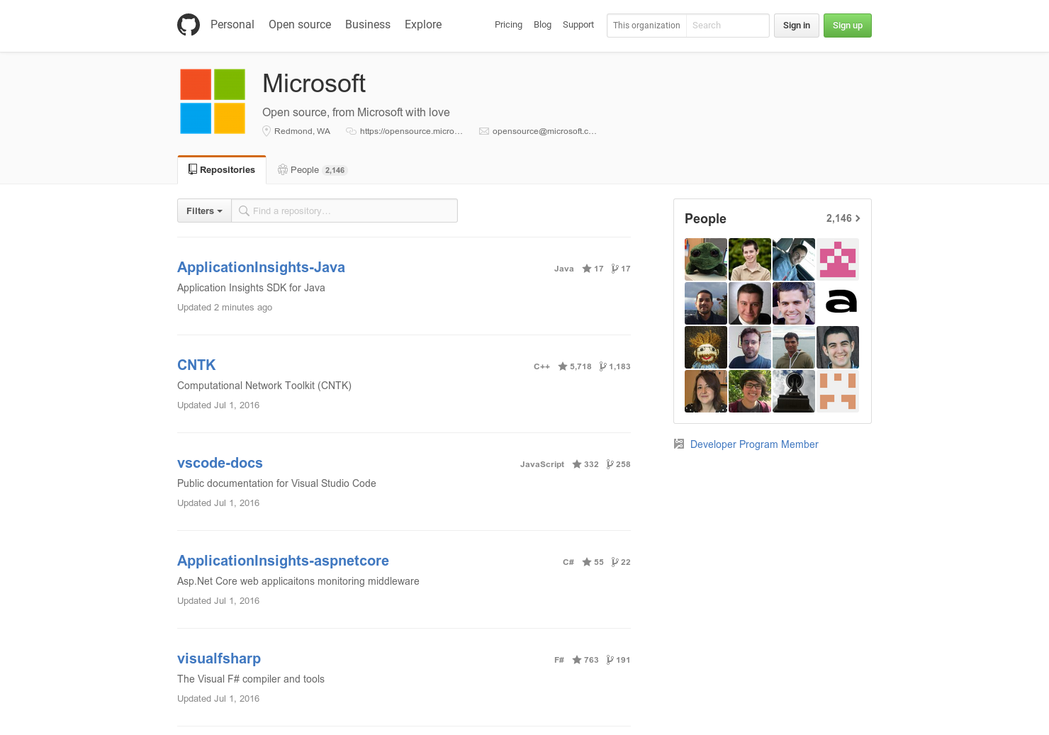 Open Source @ Microsoft