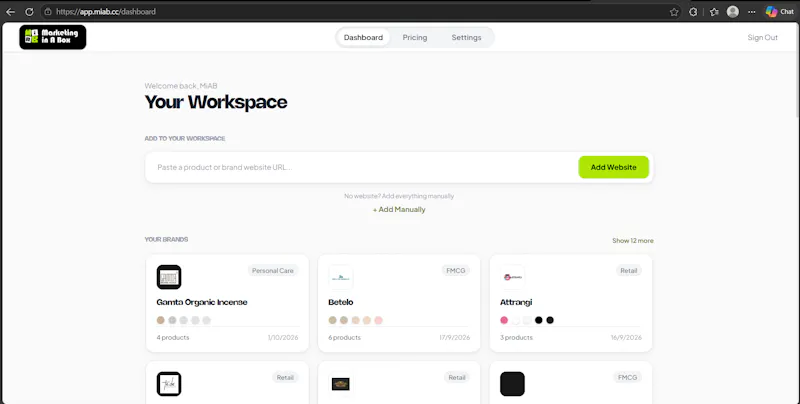 MiAB — Marketing in a Box screenshot 1