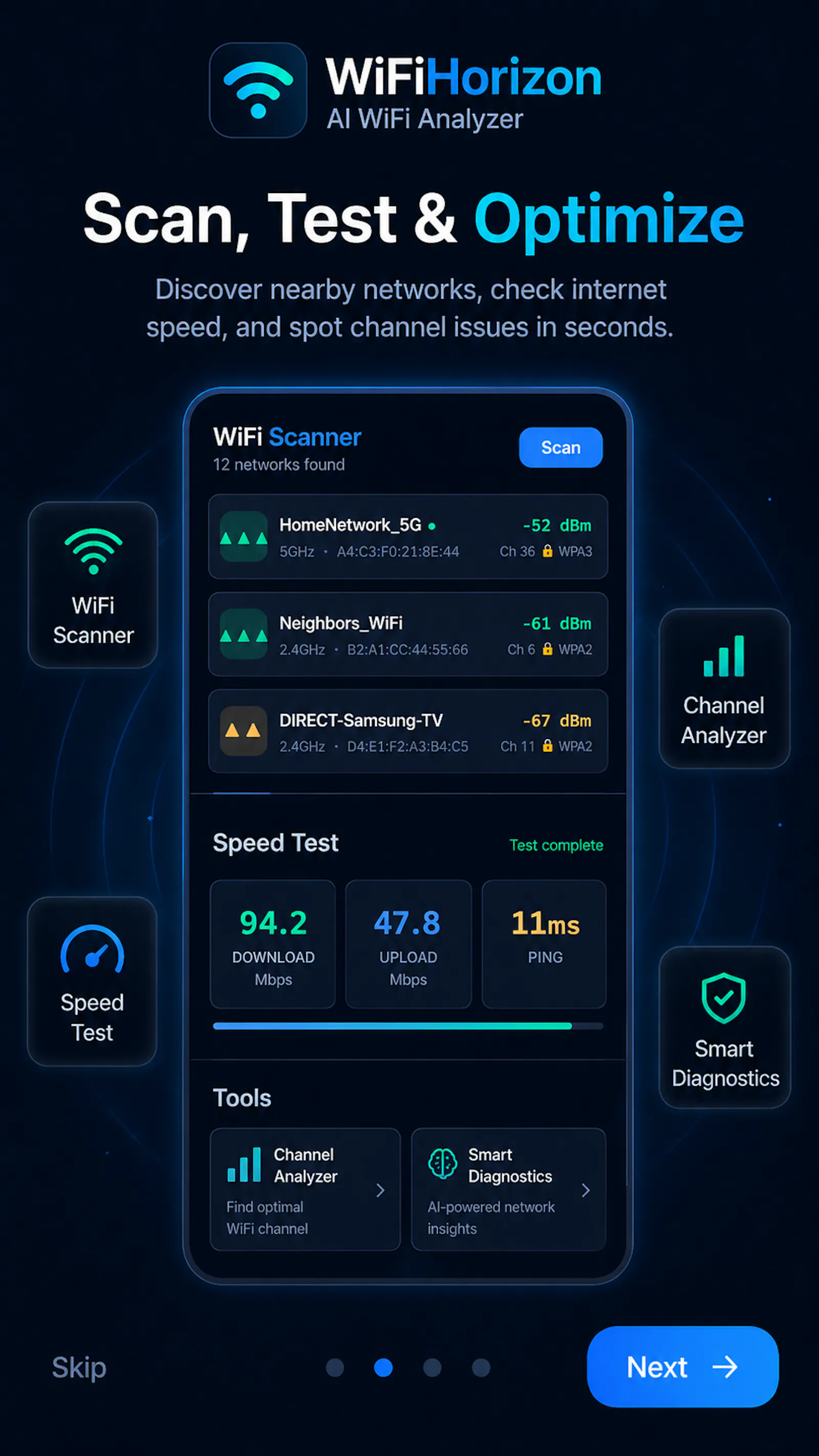 WiFiHorizon: AI WiFi Analyzer screenshot 3