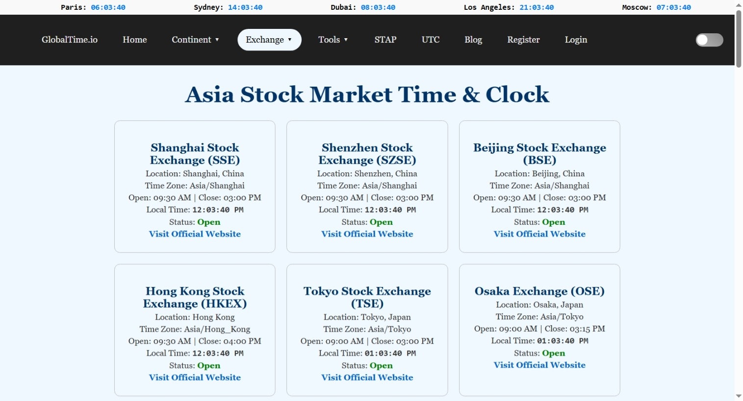 GlobalTime.io - Convertitore Digital Clock Digital e Timezone media 7