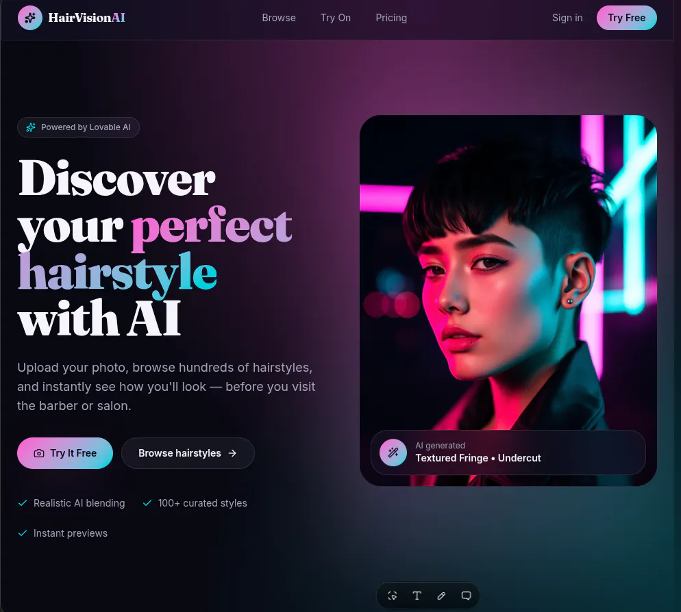 HairVisionAI gallery image