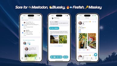 Sora iOS for Mastodon, Bluesky, Firefish gallery image