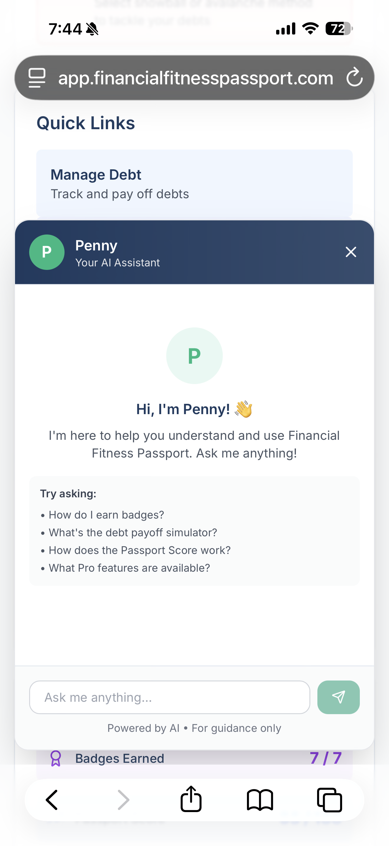 Financial Fitness Passport™ gallery image