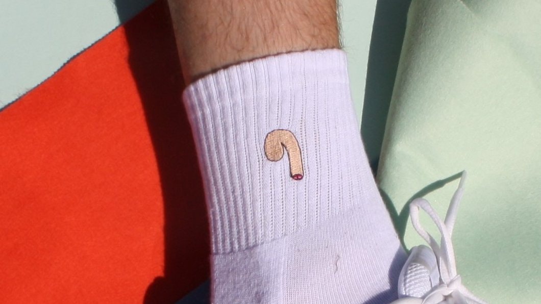 Socks with a cock on gallery image
