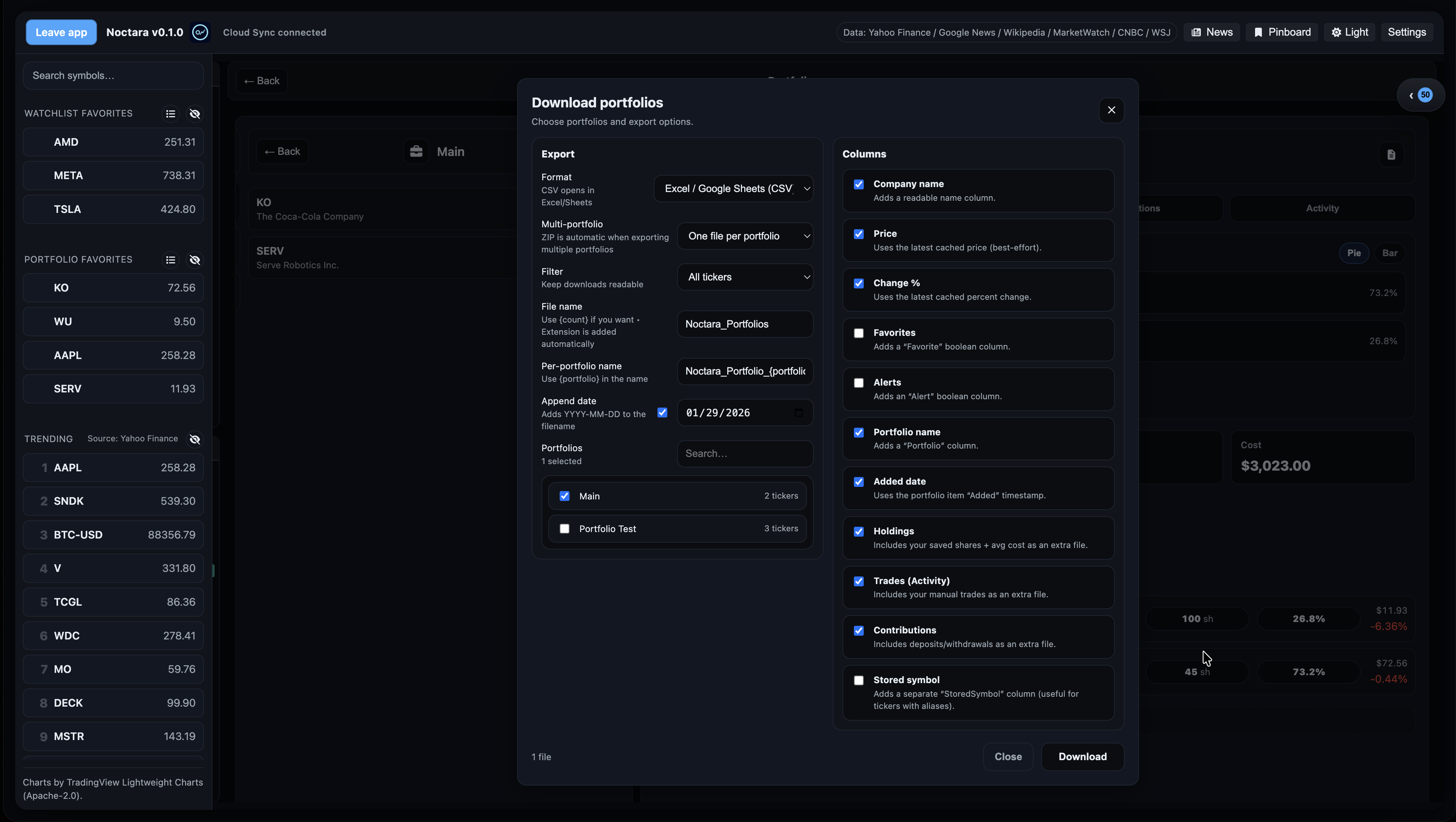 Noctara - Screenshot 5 showing product features and functionality