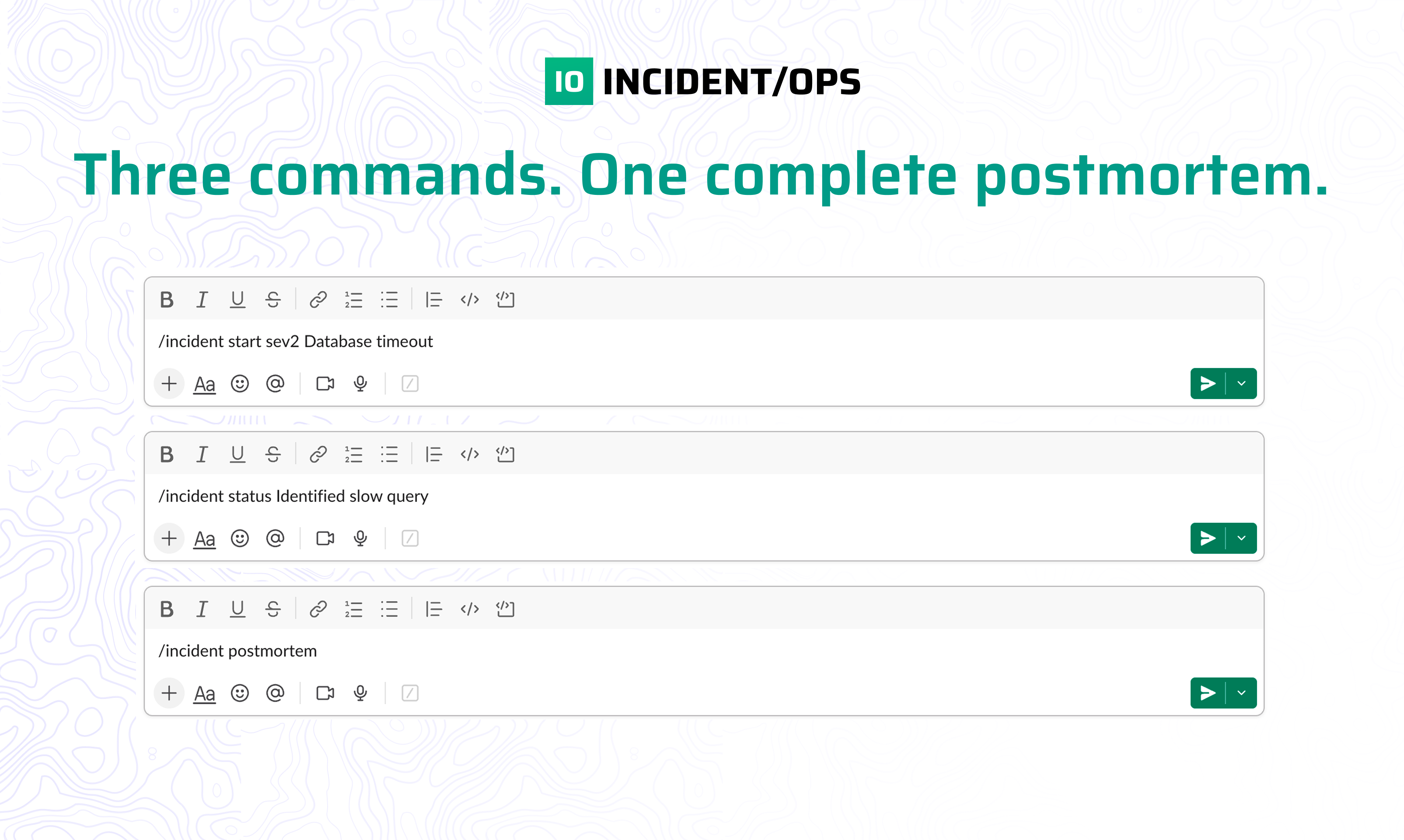 Incident/Ops - Main product screenshot demonstrating key features and user interface