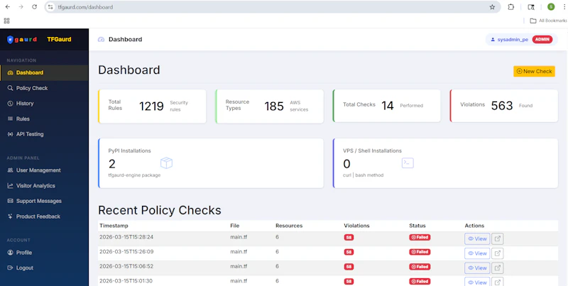 TFGaurd screenshot 3
