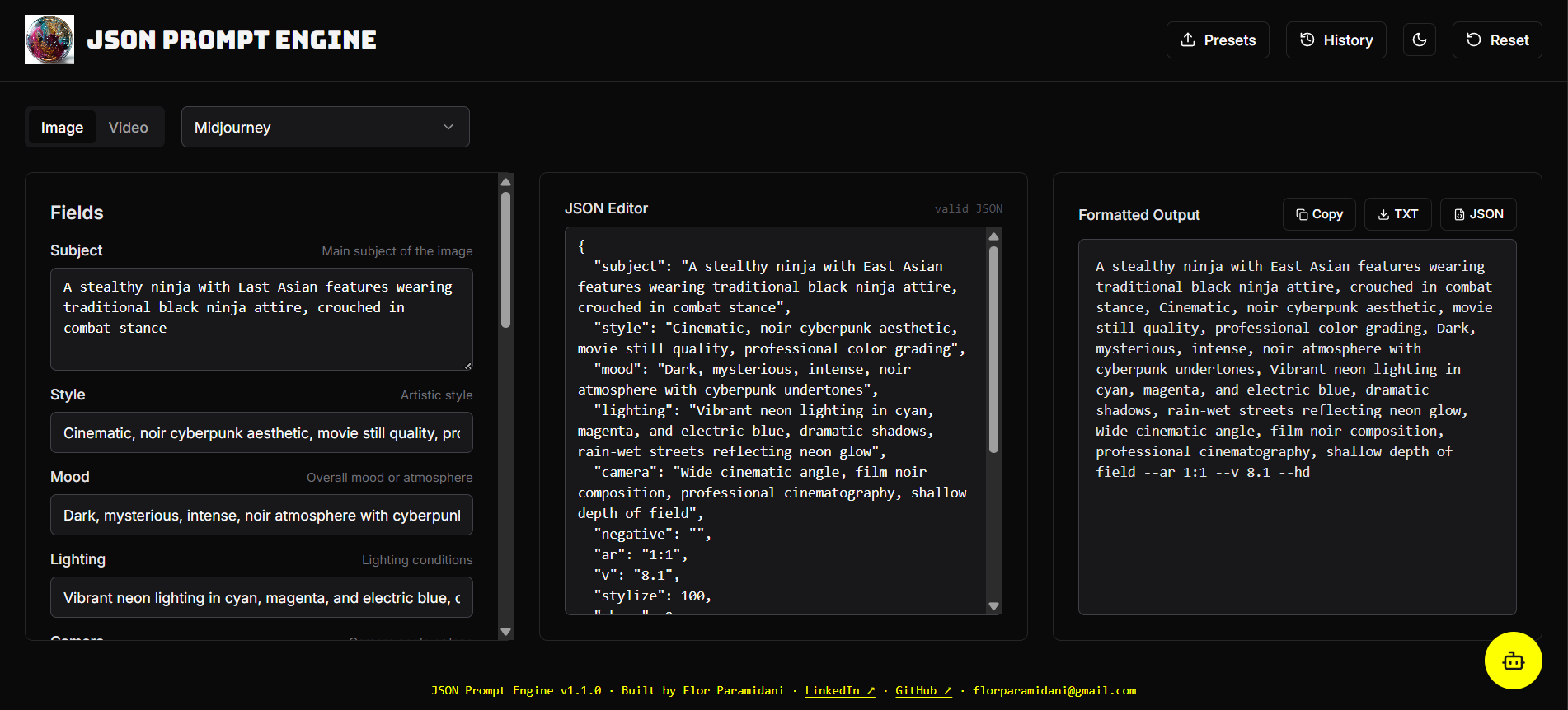 JSON Prompt Engine gallery image