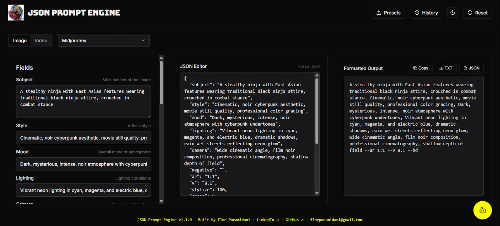JSON Prompt Engine screenshot 5