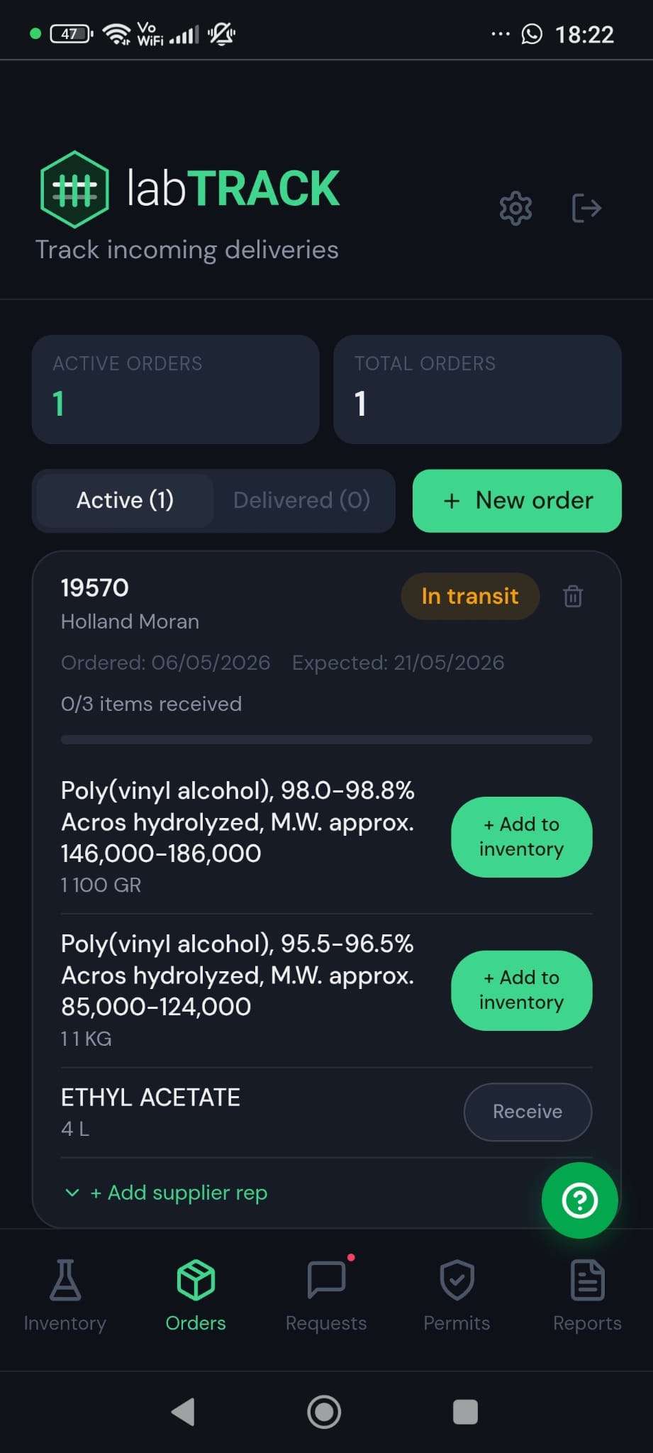 labTRACK — Lab Inventory Management gallery image