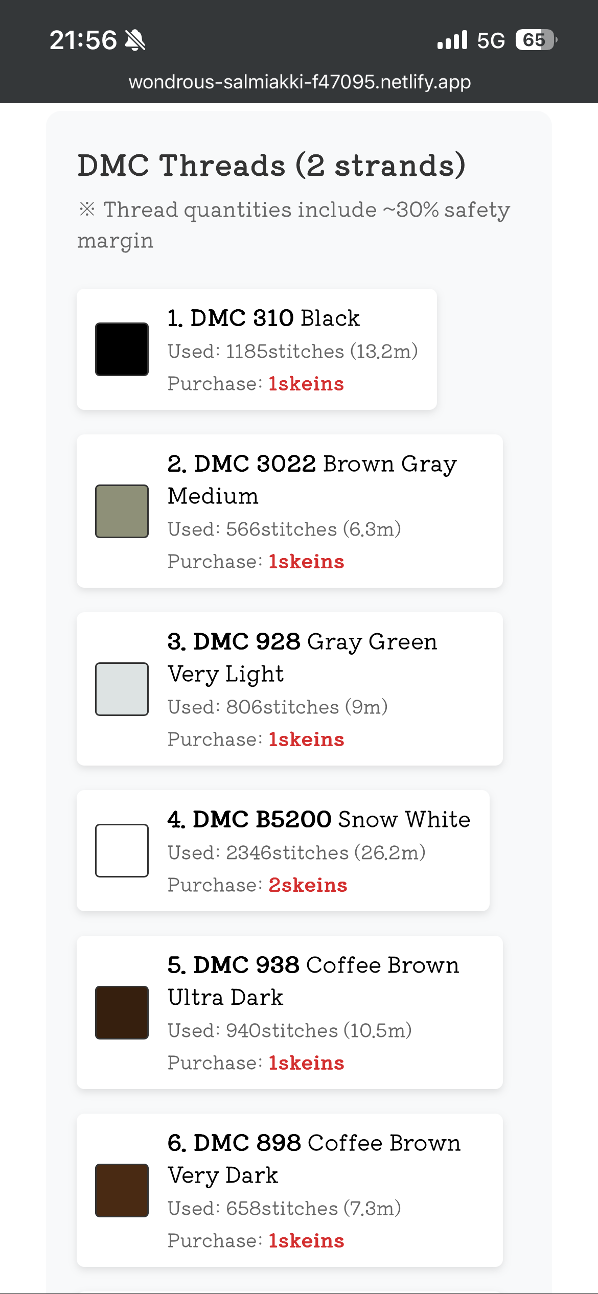 Cross Stitch Chart Generator - Screenshot 2 showing product features and functionality