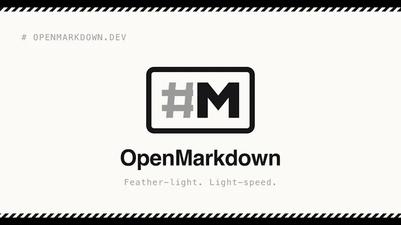 OpenMarkdown screenshot 1 (video preview)