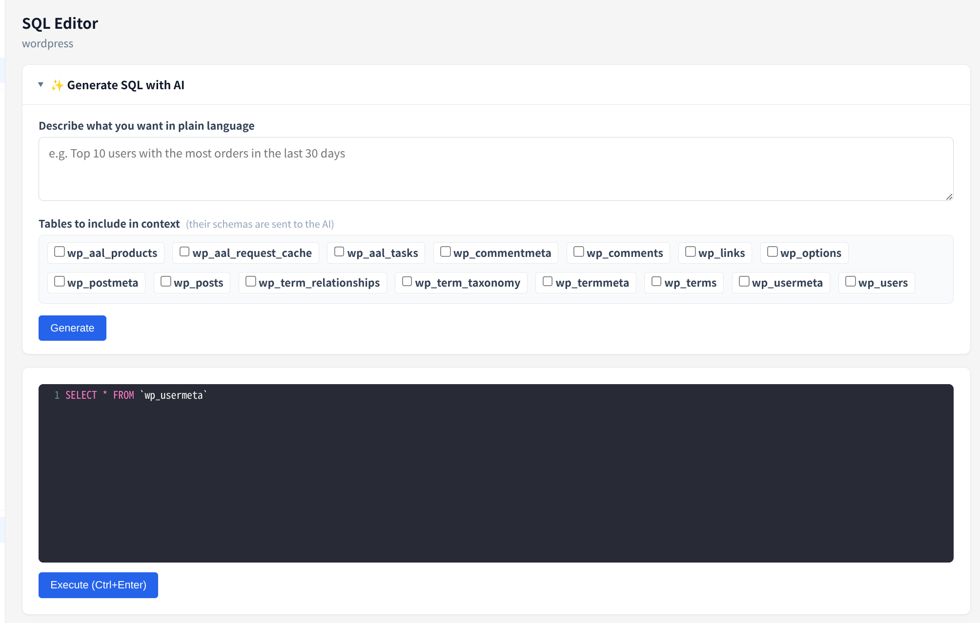 PHP DB Admin gallery image