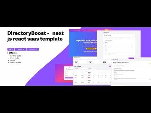 DirectoryBoost -Next js template gallery image