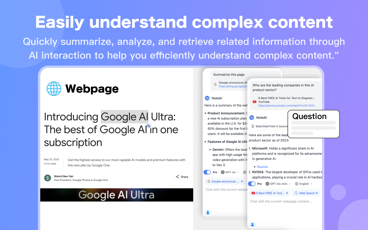 NoteAI - AI Summary Assistant gallery image