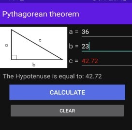Mídia 1 de Calculadora do Teorema Pitagórico