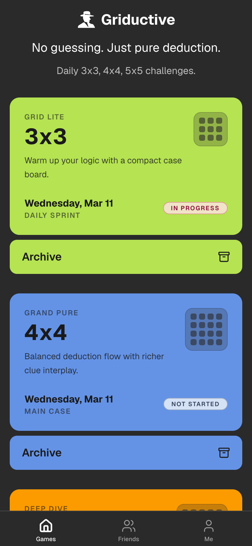 Griductive - Daily Logic Puzzles gallery image
