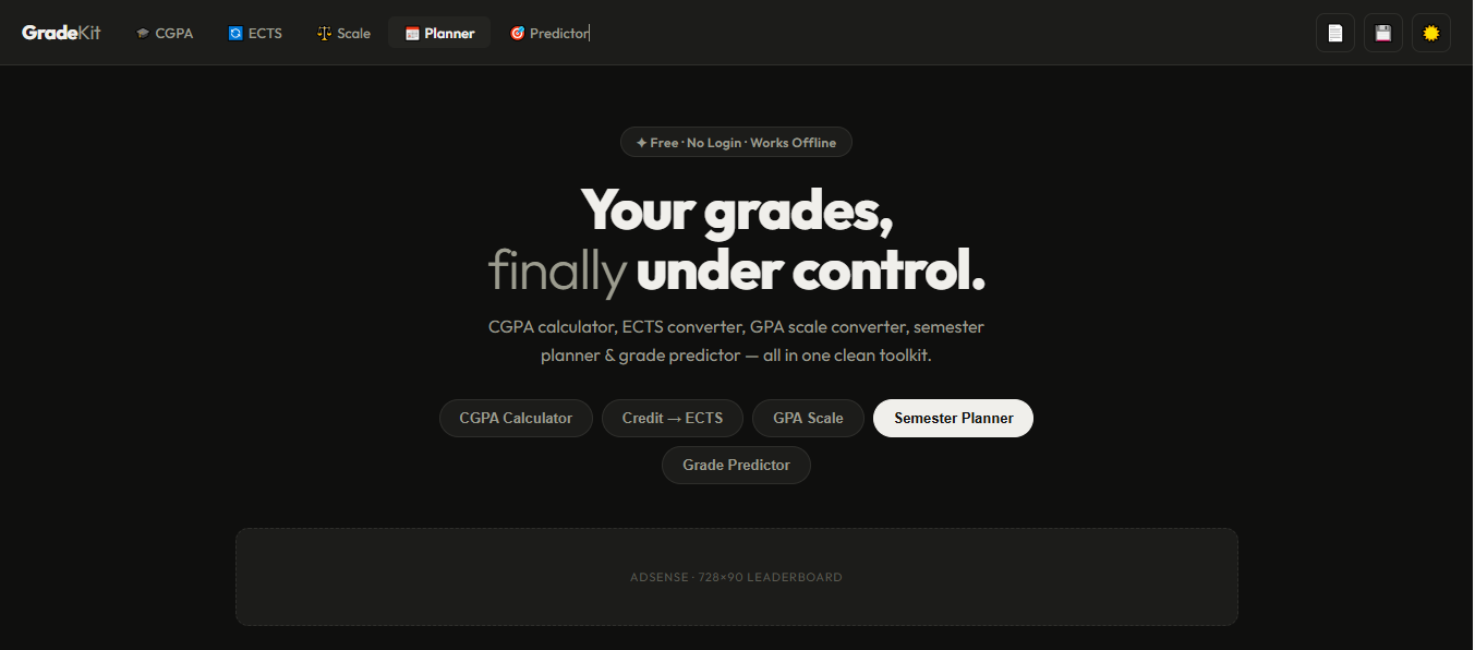 GradeKit — Global CALC GPA  CH converter gallery image