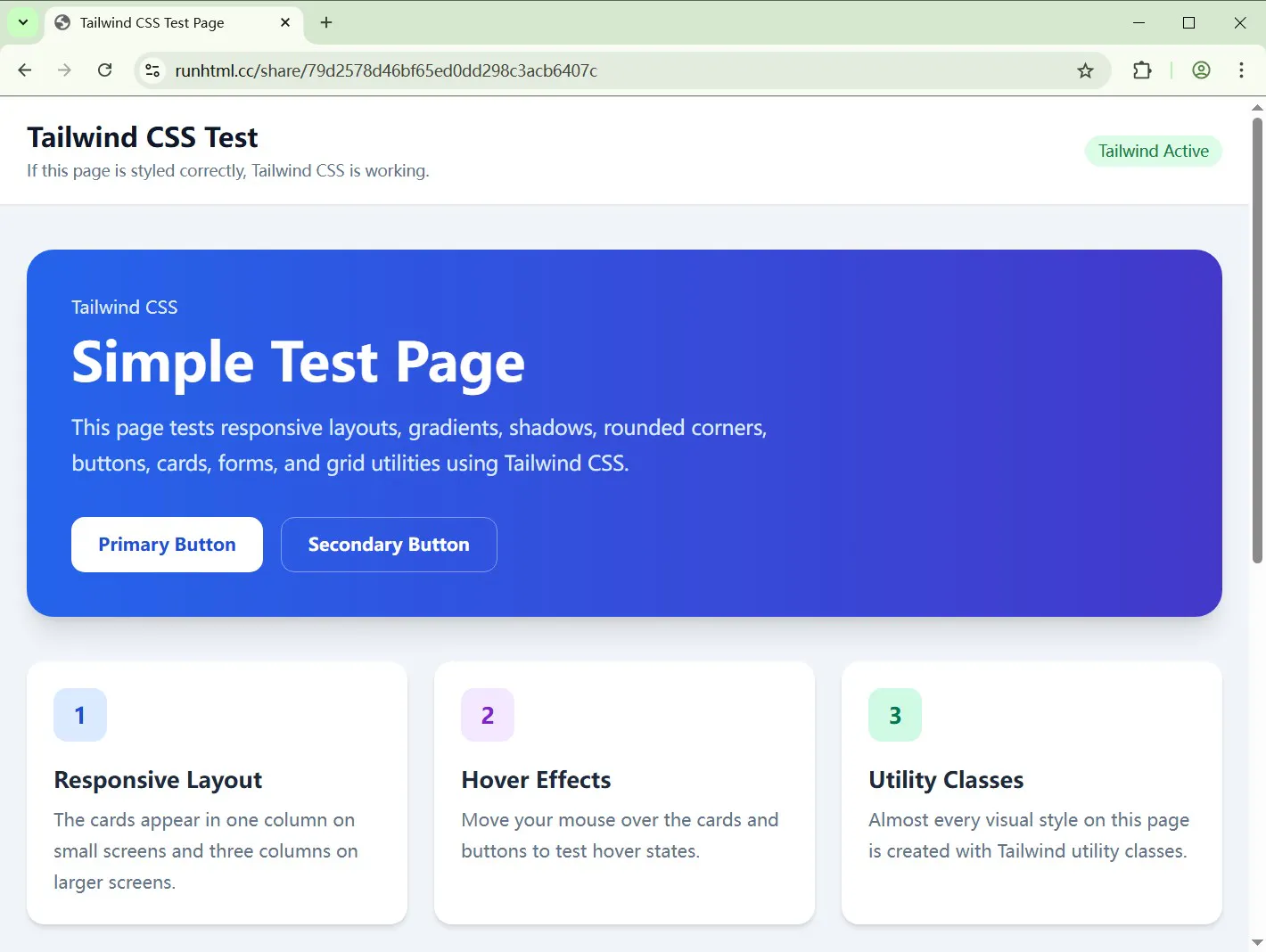 RunHTML - preview and share html page gallery image