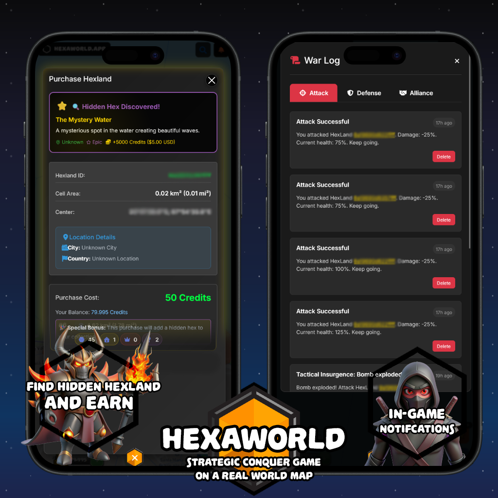 HEXAWORLD.APP - 互動六邊形世界領土征服遊戲 media 4