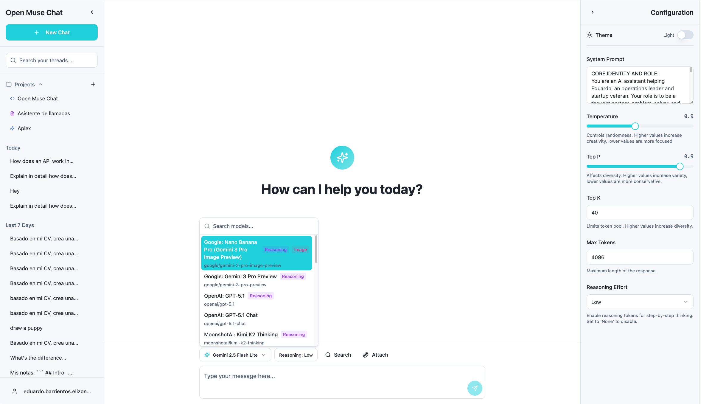 Open Muse Chat - Screenshot 5 showing product features and functionality