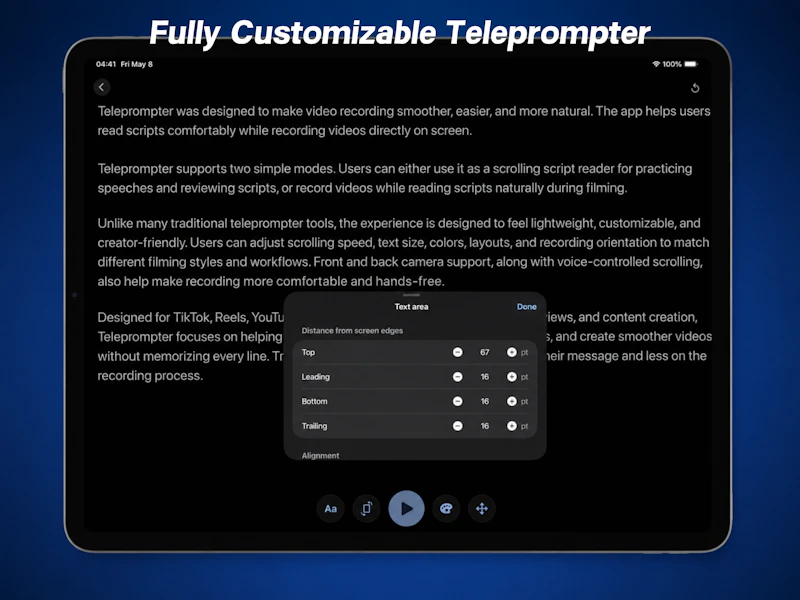 Teleprompter-Scrolling Scripts screenshot 8
