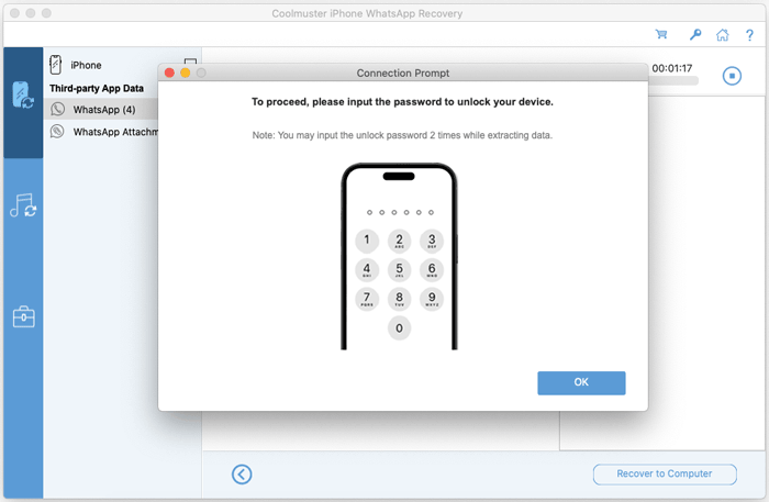 Coolmuster iPhone WhatsApp Recovery Mac gallery image