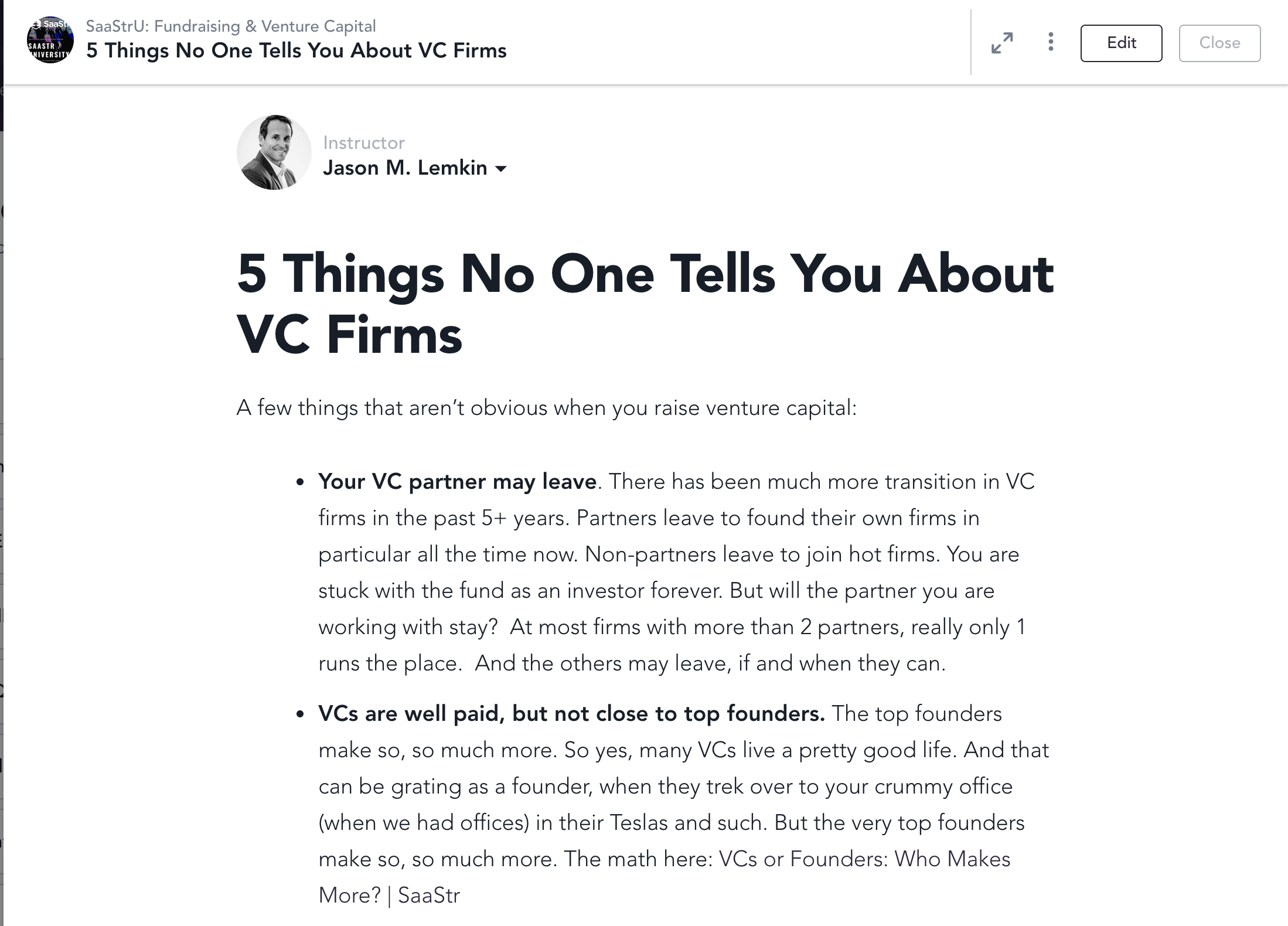 SaaStr's Secrets to VC & Fundraising gallery image