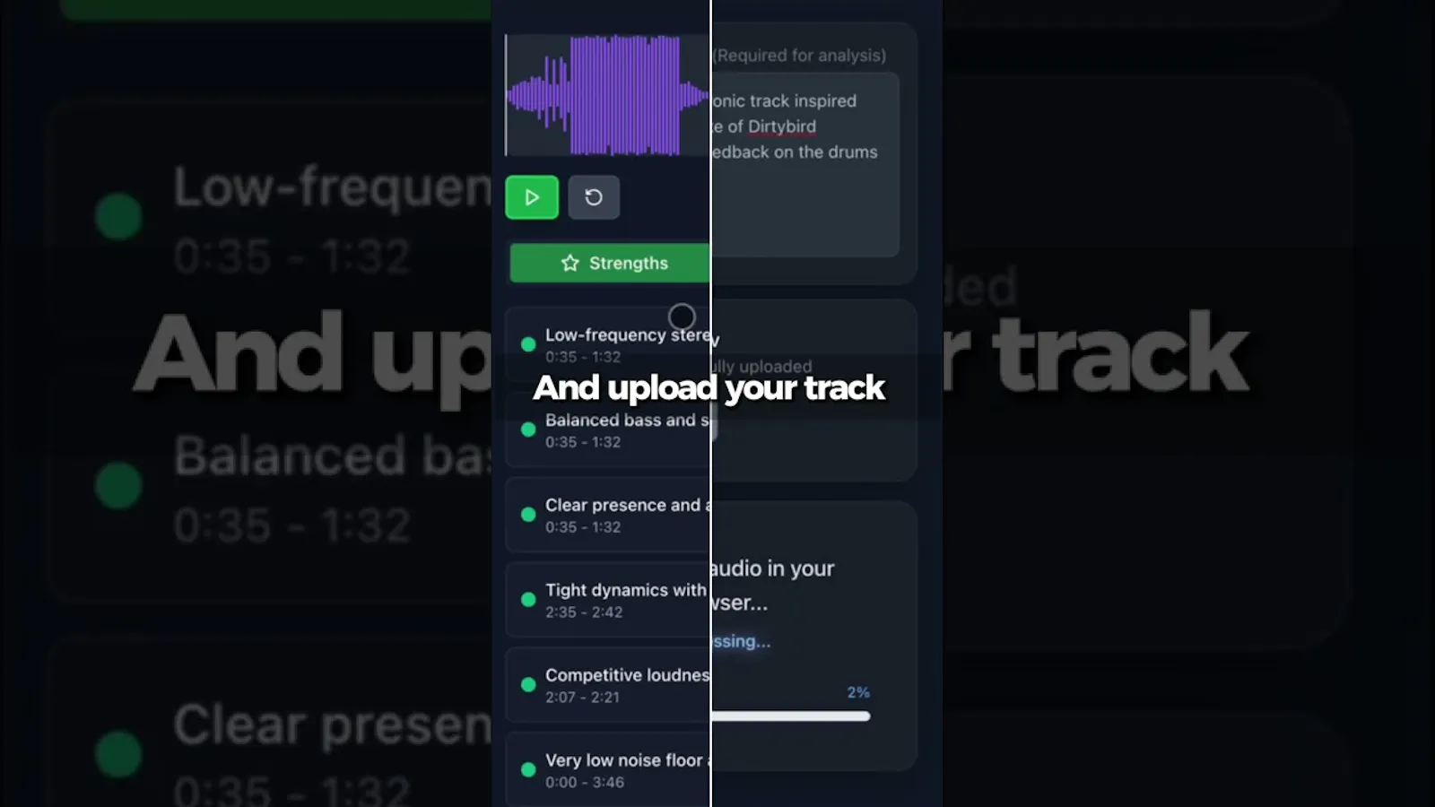 TrackAnalysis screenshot 1 (video preview)