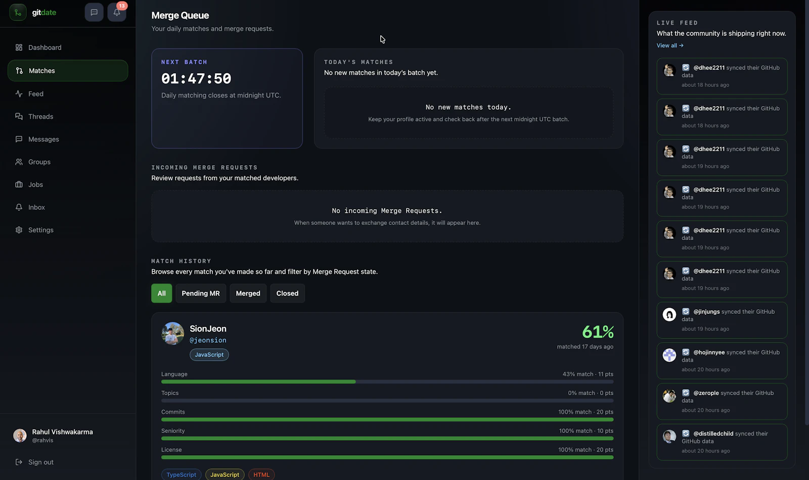GitDate screenshot 6