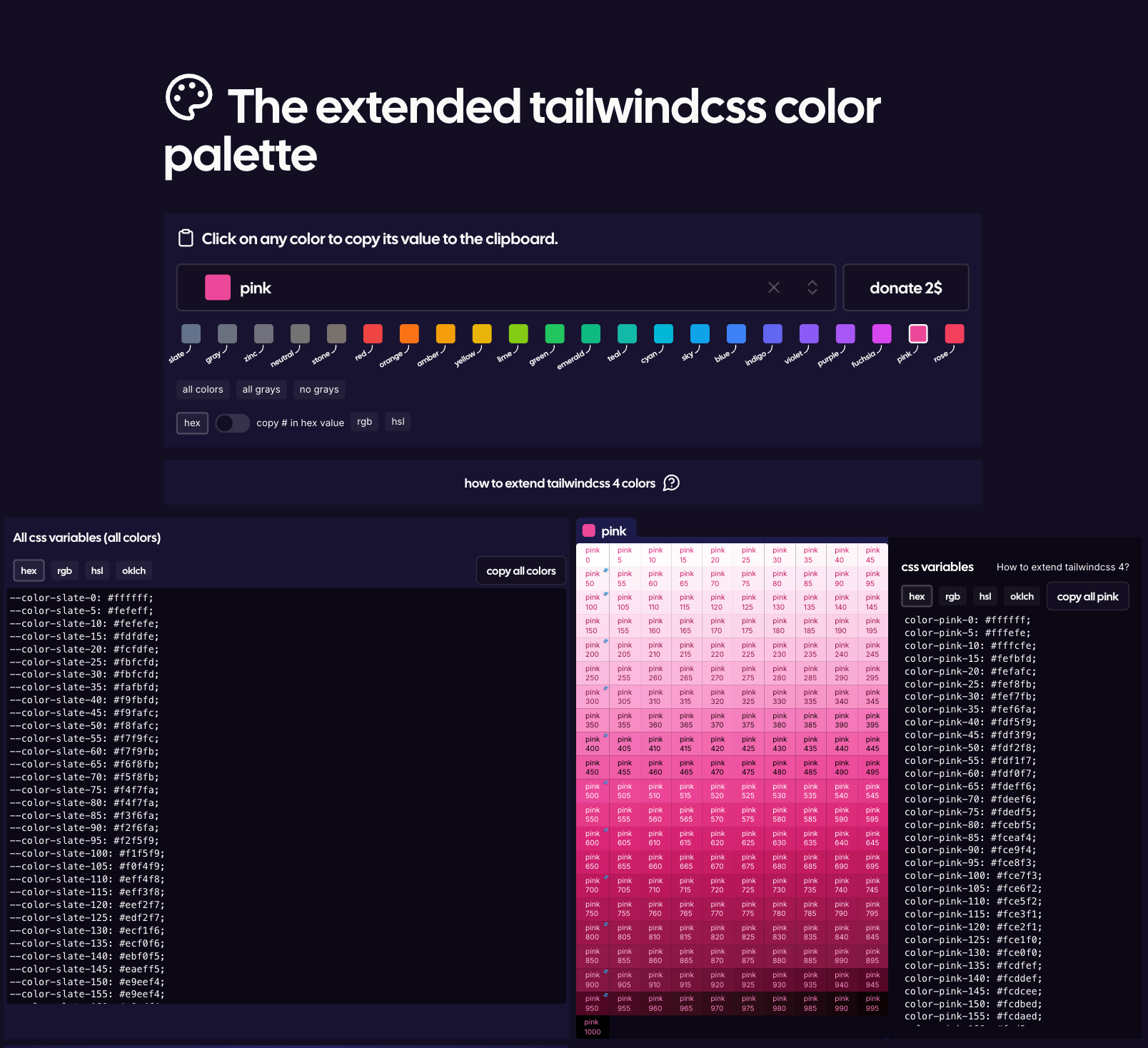 وسائط FullWindcss v4 - متغيرات CSS لتوسيع لوحة الألوان من Tailwindcss V4 2