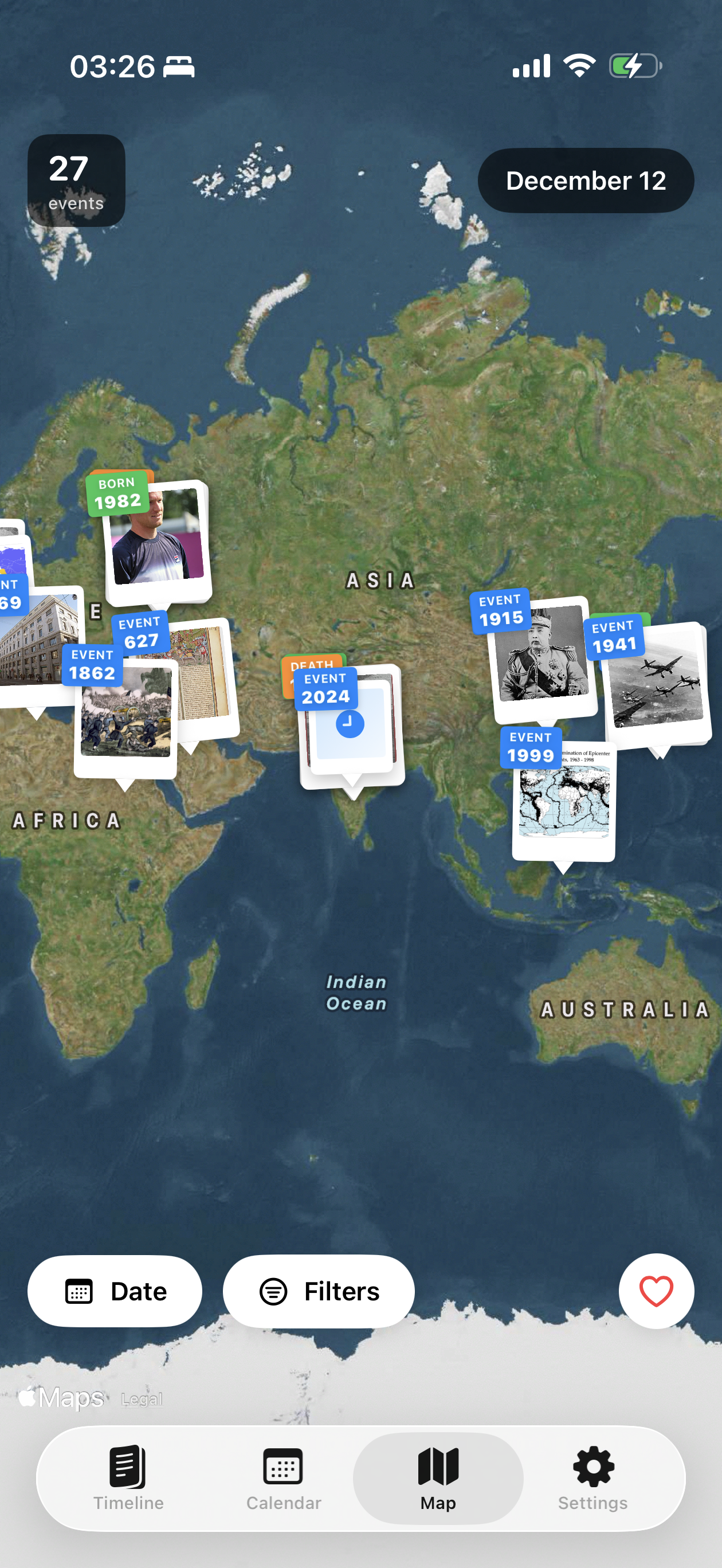 Daily History - Screenshot 4 showing product features and functionality