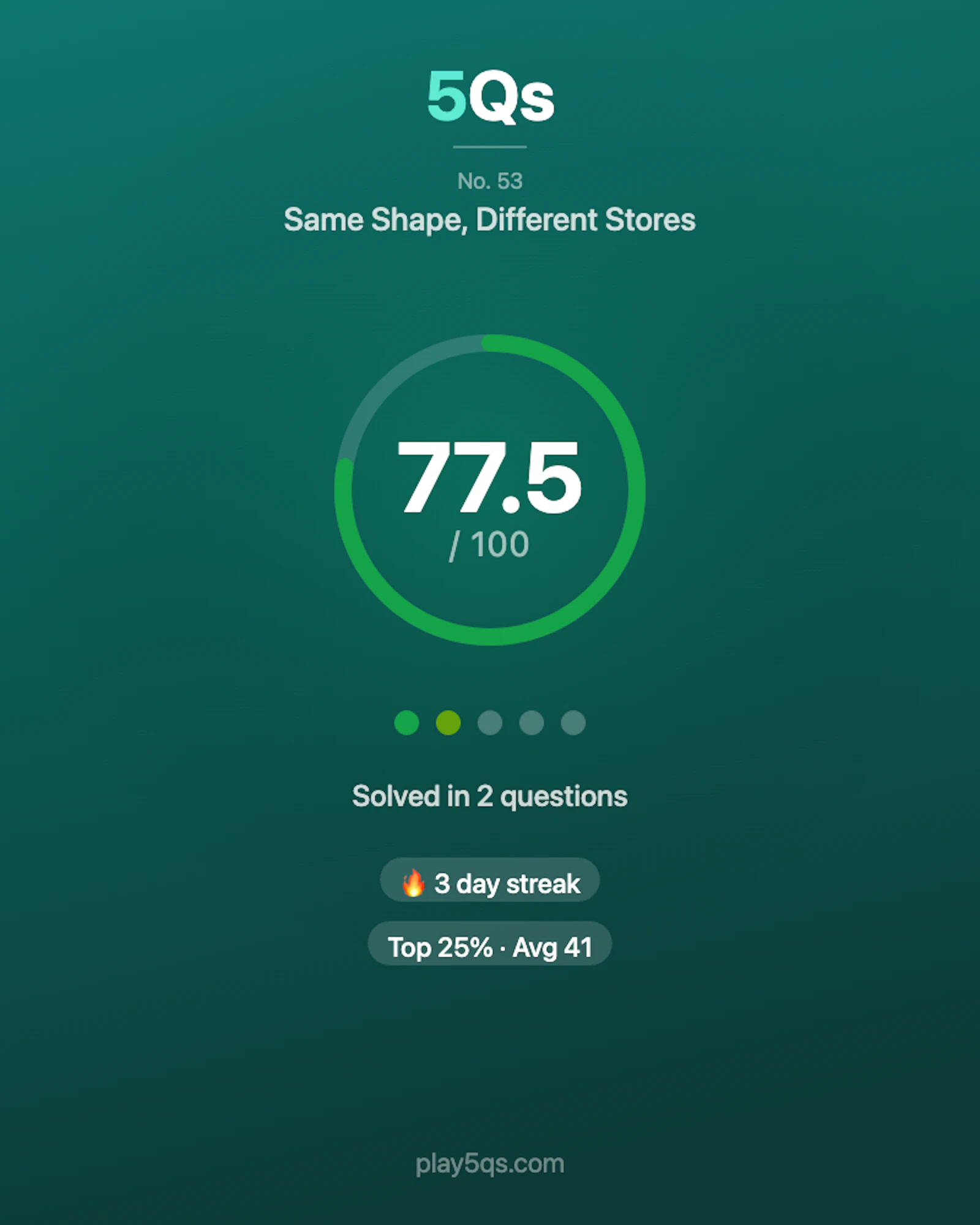 5Qs - Daily Game screenshot 4