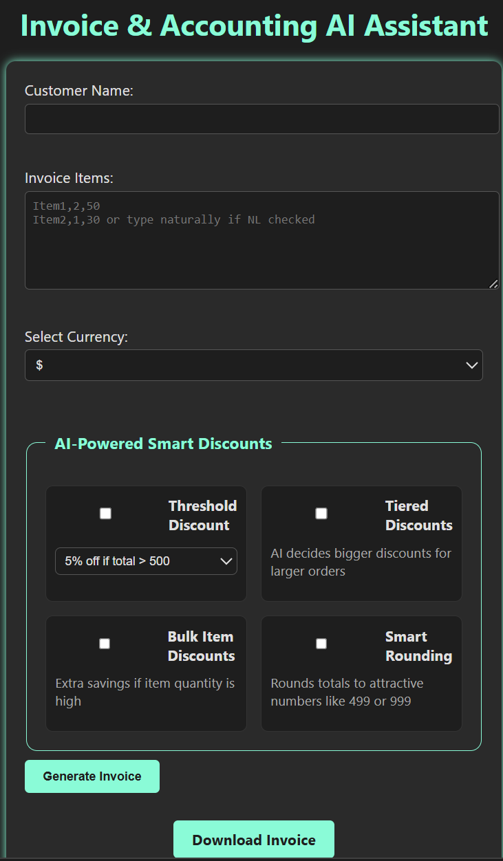AI-Powered Invoice Assistant gallery image