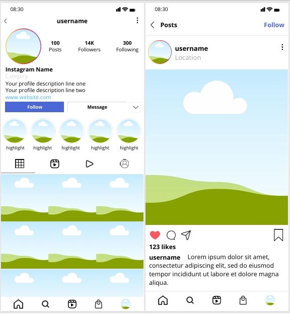 Editable Instagram Profile Mockup gallery image