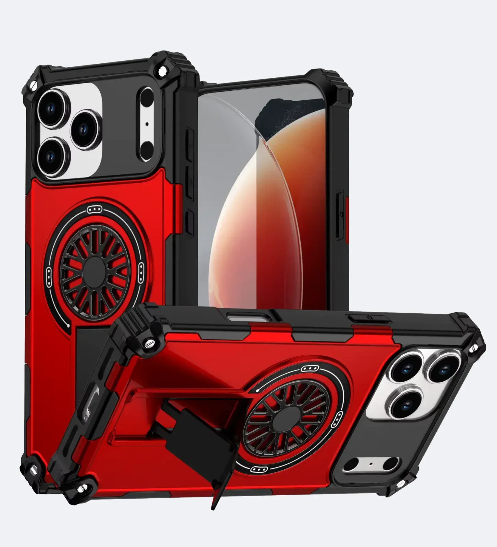 Heavy Duty Magnetic Armor iPhone Case 项目横幅