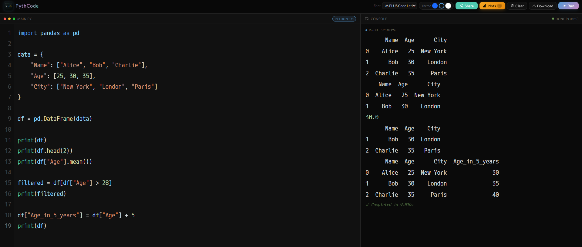 PythCode gallery image