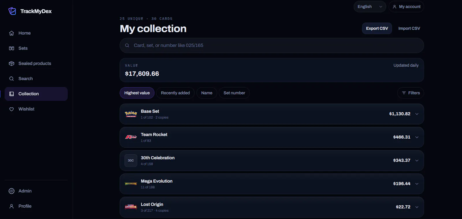 TrackMyDex screenshot 5