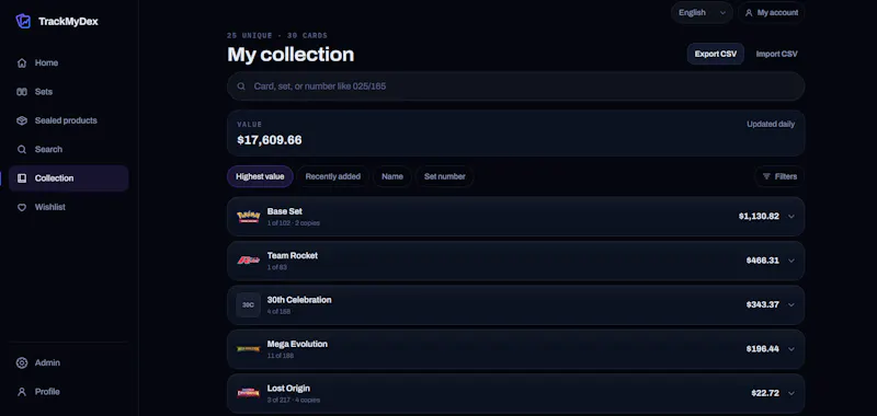 TrackMyDex screenshot 5
